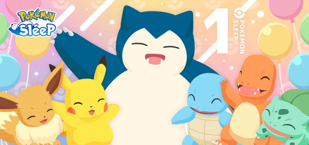 Snorlax,pikachu,charmande,eevee, posando y sonriendo