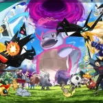 Varios Pokémon jugando