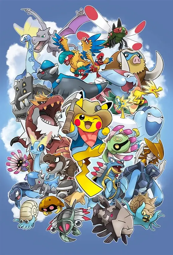 pikachu cowboy poster