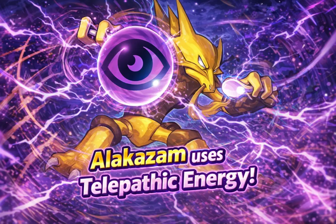 Alakazam TCG Standard-Ilustración Pokémon Alakazam energía telepática