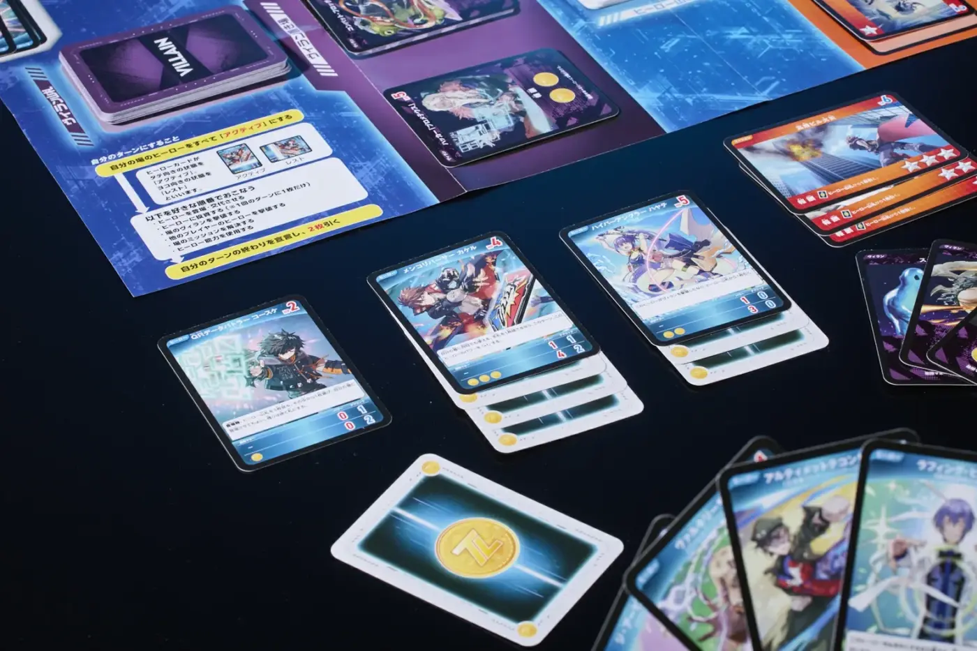 Creatures Inc-Juego de cartas japonés anime tablero VILLAIN