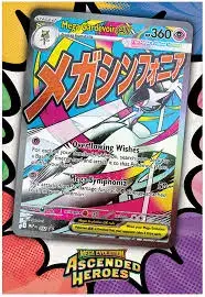 Mega Gardevoir ex carta TCG HP 360 ataques Overflowing Wishes set Mega Evolution Ascended Heroes