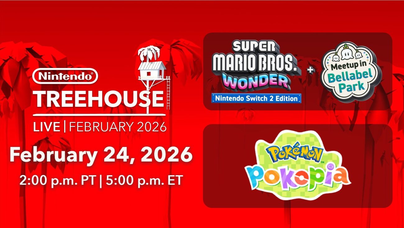 Nintendo Treehouse Live febrero 2026 Super Mario Bros Wonder Nintendo Switch 2 y Pokémon Pokopia 24 de febrero