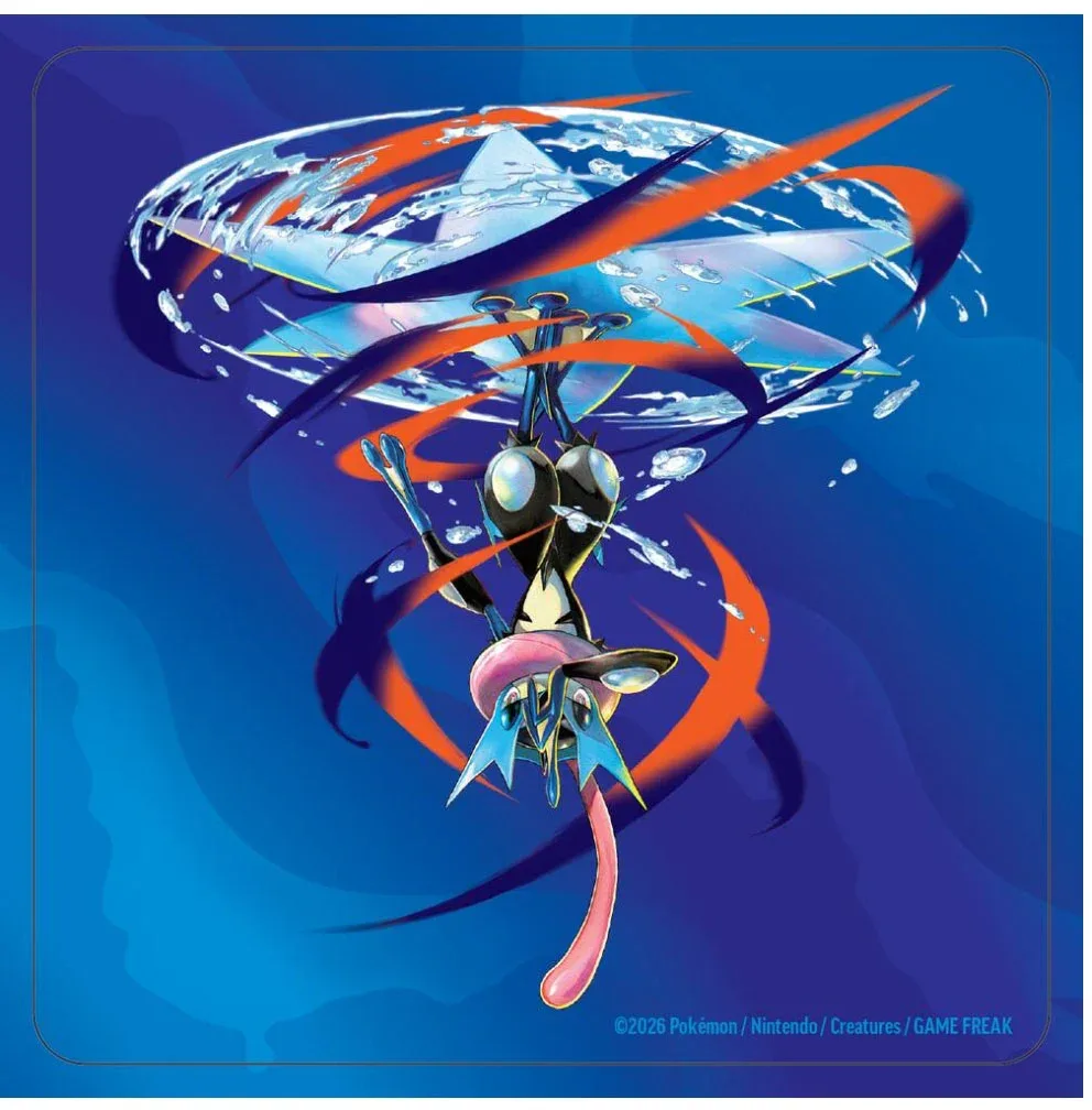 Greninja ex colección-Pokémon Greninja arte dinámico ataque acuático