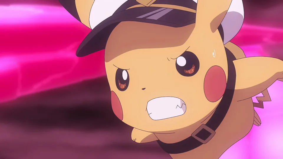 Wonder Voyage anime-Pikachu atuendo especial energía