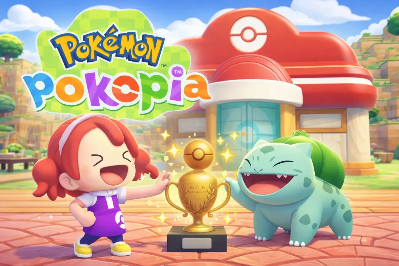 Pokopia torneo comba-Pokémon Pokopia Bulbasaur trofeo