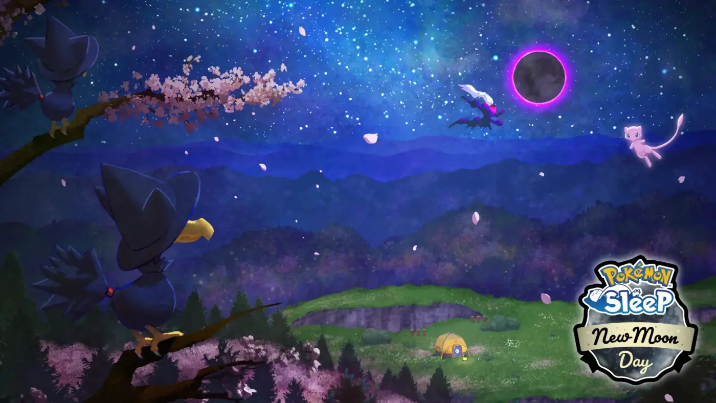 Pokémon Sleep Mew-Pokémon Sleep New Moon Day Darkrai Mew Murkrow