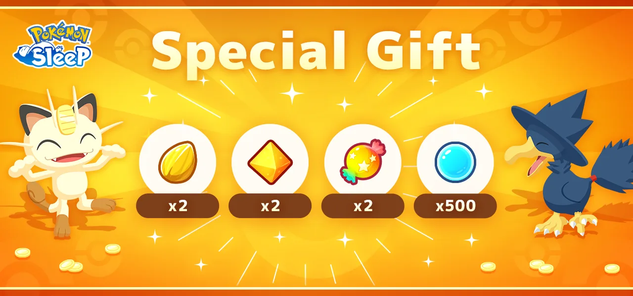 Pokemon Sleep regalos gratis —Pokémon Sleep Meowth Murkrow recompensas evento