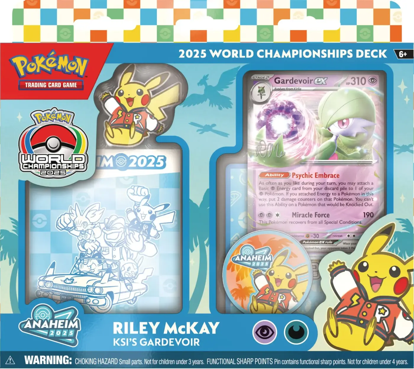 2025 World Championships Deck Riley McKay KSI Gardevoir ex HP310 Psychic Embrace Anaheim