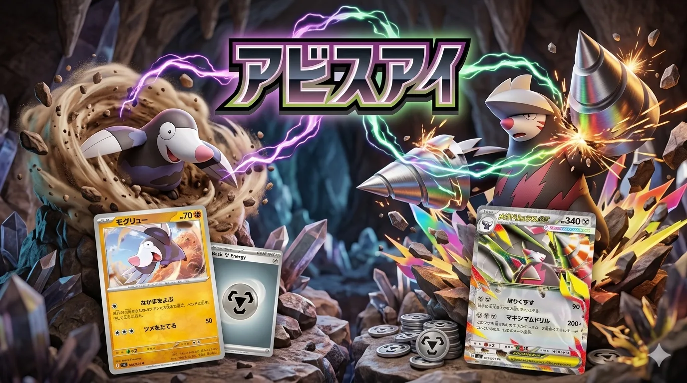 Mega Excadrill ex — confirmado para Abyss Eye TCG mayoPokémon TCG arte promocional Excadrill Drilbur Abyss Eye