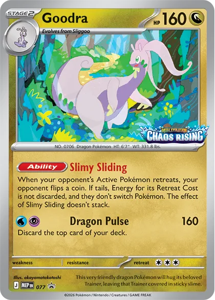 Chaos Rising promos revelados-Pokémon TCG Goodra Chaos Rising carta