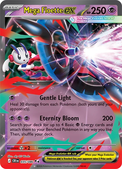 Mega Floette ex-Pokémon TCG Mega Floette EX carta Chaos Rising