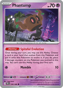 Pokémon TCG Phantump carta Chaos Rising