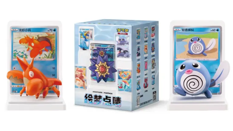 Figuras TCG China-Pokémon TCG set coleccionable Starmie Crawdaunt Poliwag