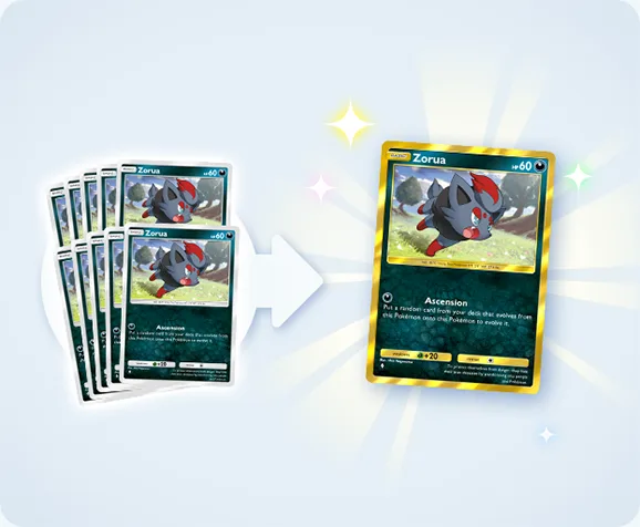 Pulsing Aura Pocket — Pokémon TCG Zorua carta normal shiny