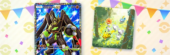 Pulsing Aura Pocket — Pokémon TCG Zygarde EX carta Pikachu Sobble Scorbunny Grookey bosque