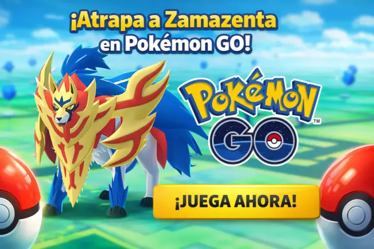 Zamazenta Forma Corona anunciado en Pokémon GO banner oficial evento captura legendario